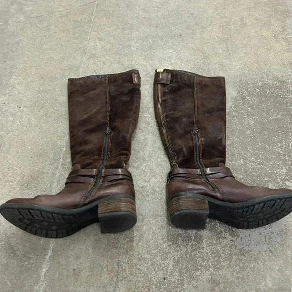 Locale suede leather brown riding boots - Picture 4 of 8